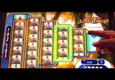 BIG WIN! LIVE PLAY “SUPER JUNGLE WILD” Slot Machine Bonus