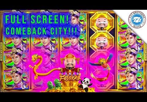 EPIC COMEBACK 🍀 Lunar Festival Gold Stacks 88 Slot FULL SCREEN! Super BIG WIN!