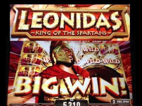 **MEGA WIN** LEONIDAS -KING of the SPARTANS- slot machine HUGE BONUS WIN!