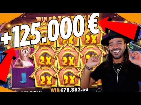 ROSHTEIN  win 125.000 € New World Record The Dog House slot –  Best bonus hunt ever