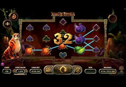 Jungle Books Slot -BIG WIN – Game Play – by Yggdrasil