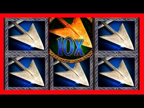 BIG WINS! I Love This Slot Machine! Robinhood & The Golden Arrow Slot Machine Bonuses