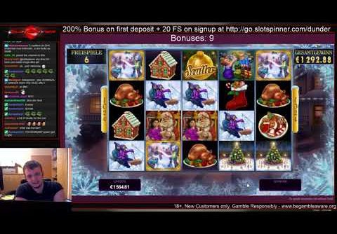 HOT MODE ON HAPPY HOLIDAYS SLOT – MEGA WIN!!