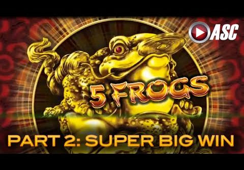 5 FROGS | Aristocrat – PART 2 of 2: SUPER BIG Win! Slot Machine Bonus