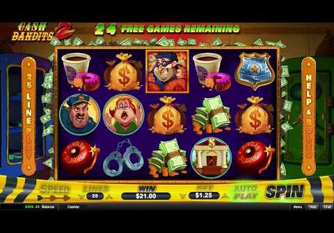 Cash Bandits 2 Online Casino Slot Huge Win!