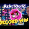 RECORD WIN!!! Reactoonz Big win – Casino – Online slots – Jackpot