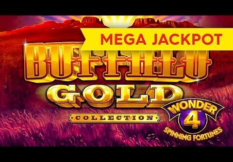 MEGA JACKPOT HANDPAY! Wonder 4 Spinning Fortunes – Buffalo Gold Collection Slot!