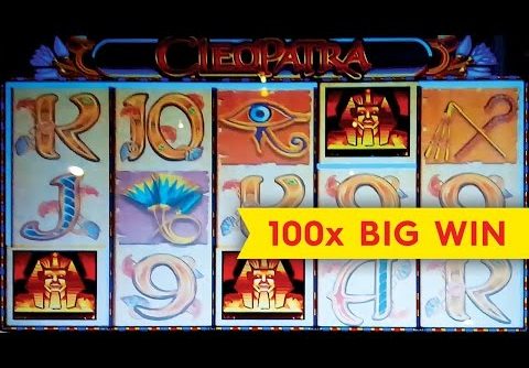 Cleopatra Slot $9 High Limit Bet 100X *BIG WIN* Bonus! MY BEST CLEOPATRA WIN!