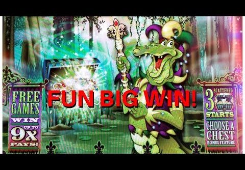 SUPER BIG WIN on GOLD ON THE BAYOU SLOT MACHINE by BALLY – PALA CASINO