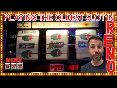 I FOUND THE OLDEST SLOT MACHINE IN RENO @ CAL NEVA 🐉 DRAGON LINK BIG WIN 🐉 Slots w/ NEILY777