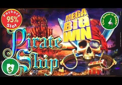 😄 Pirate Ship 95% Payback slot machine, Mega Big Win