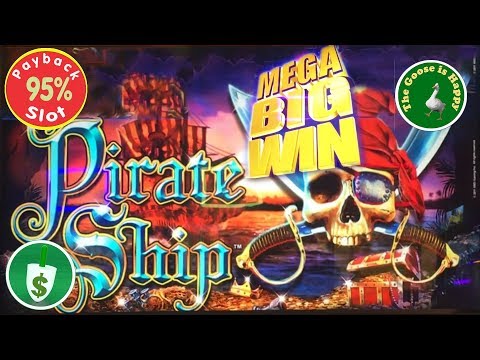 😄 Pirate Ship 95% Payback slot machine, Mega Big Win