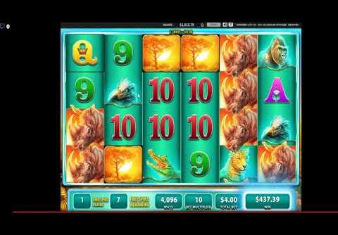 Slot Raging Rhino – $4 Bonus – Mega Win