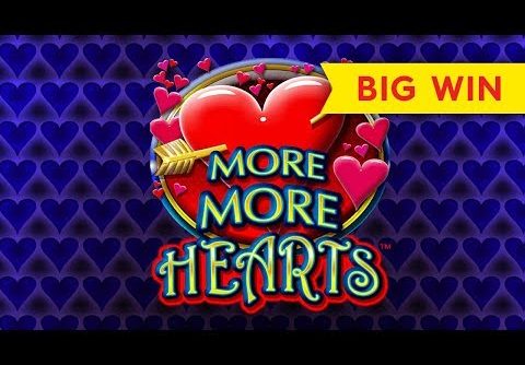 VERY NICE! More More Hearts Slot – $8 Max Bet – BIG WIN BONUS!