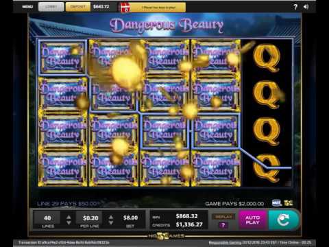 Slot – Dangerous Beauty – $8 Line Hit – Almost Another Jackpot! – MEGA WIN!