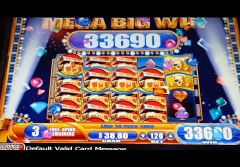 MEGA BIG WIN! Pirate Ship Slot Machine 1 LINE HIT & 2 BONUSES