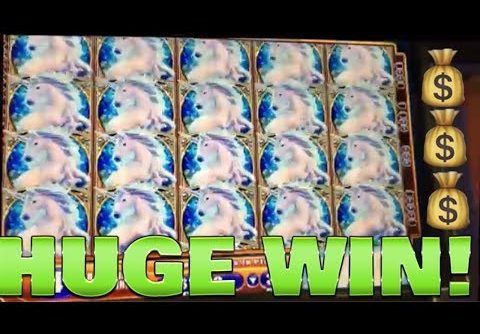 FULL SCREEN MEGA WIN!!! MYSTICAL UNICORN SLOT MACHINE!!!