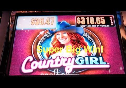 Super Big Win! Country Girl Slot Machine Bonus-with Albert!