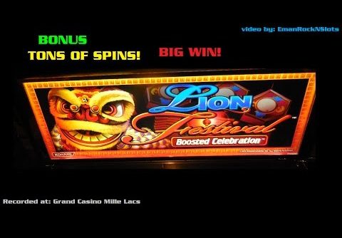 Lion Festival Slot Machine LOTS OF SPINS BONUS BIG WIN!