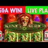 LIVE PLAY + MEGA WIN!!! King of Africa Slot Machine!!!