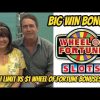 BIG WIN! WHEEL OF FORTUNE SLOT MACHINE $1 Vs $5 dollar denomination