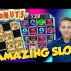 DONUTS BIG WIN from LIVE STREAM – Casino Games – Bonus Round (slots)