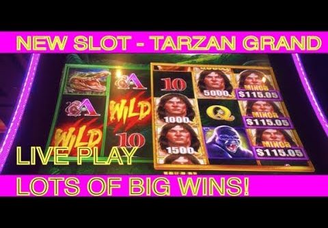 TARZAN GRAND – new slot.  Lots of Live Play & Big Wins!