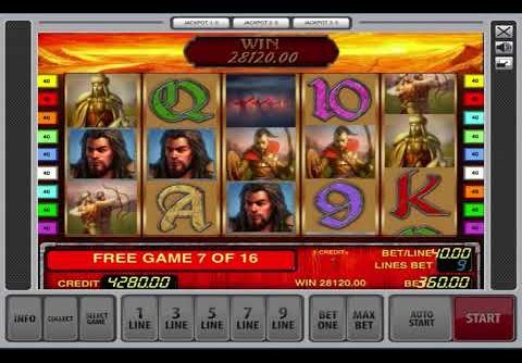 Biggest Win For Free Games – Attila Slot Machine By Novomatic