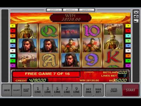 Biggest Win For Free Games – Attila Slot Machine By Novomatic