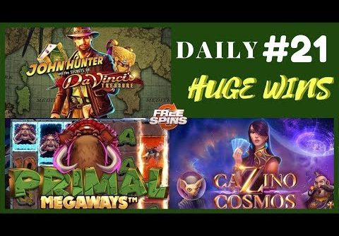 Cazino Zeppelin [Epic Win],Primal MEGAWAYS(Record Win)Da Vinci’s Treasure (Big Win).Daily #21