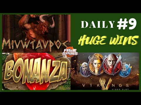 Minotaurus (Big Win), Bonanza Slot [Epic Win], Vikings Netent (Mega Win). Daily Huge Wins #9