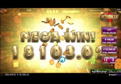 BONANZA SLOT 33.000 € MEGA WIN