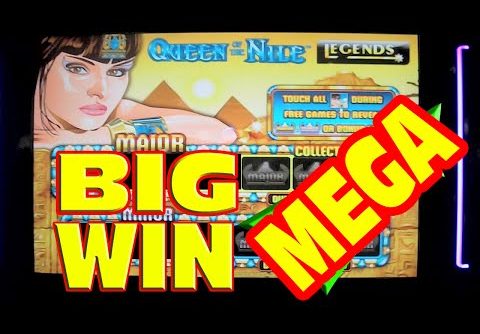 Queen of the Nile Legends – MEGA BIG WIN – Slot Machine Bonus & Progressive Win