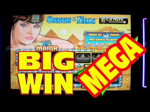 Queen of the Nile Legends – MEGA BIG WIN – Slot Machine Bonus & Progressive Win