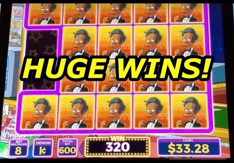 SIMPSONS SLOT MACHINE – BIGGEST WINS!