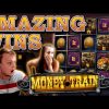 MONEYTRAIN BIG WINS – SLOT GOES OFF ITS T*TS!!