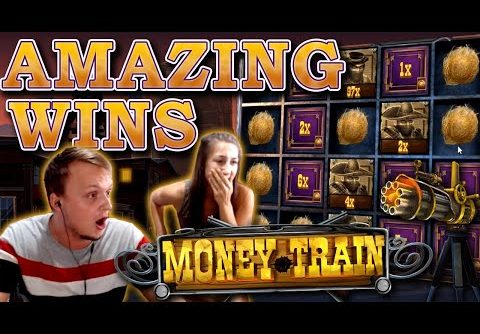 MONEYTRAIN BIG WINS – SLOT GOES OFF ITS T*TS!!