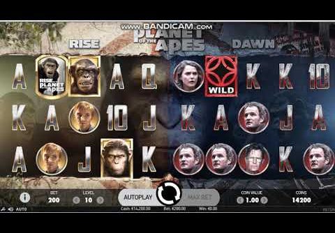 SUPER BIG WIN  Play Planet of the Apes  | NetEnt – BIG WIN 595