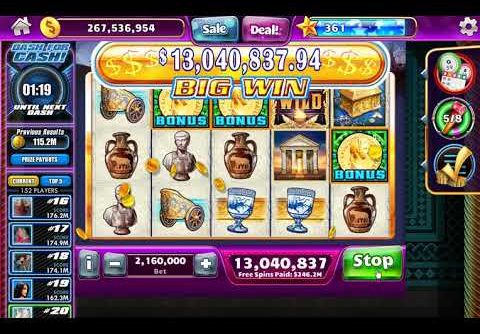 MEGA WIN!!! Roman Dynasty WMS Slot on Facebook  Jackpot Party Casino