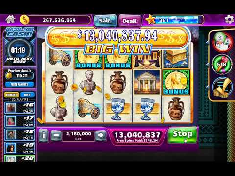 MEGA WIN!!! Roman Dynasty WMS Slot on Facebook  Jackpot Party Casino