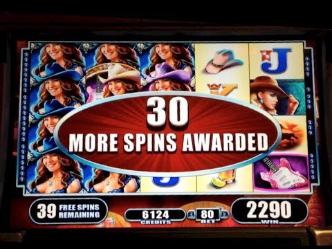 COUNTRY GIRL | WMS – SUPER BIG WIN! 60 Free Spins Slot Bonus