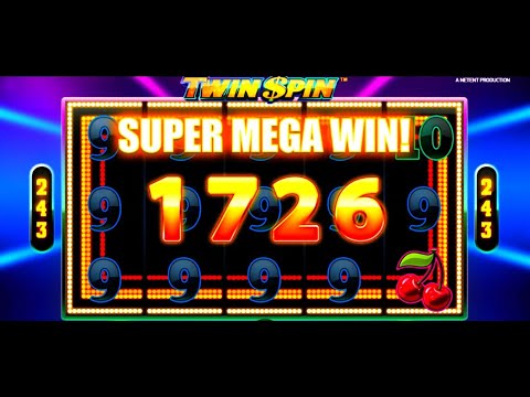 Super mega win on netent Twin Spin slot wins today