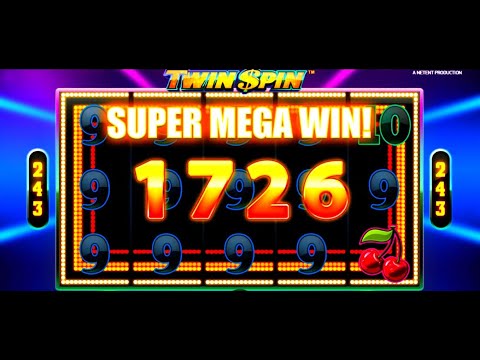 Super mega win on netent Twin Spin slot wins today