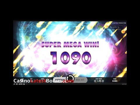 Cosmic Eclipse slot from NetEnt (RESPIN, BONUSES, BIGWIN, MEGAWIN, SUPERBIGWIN)