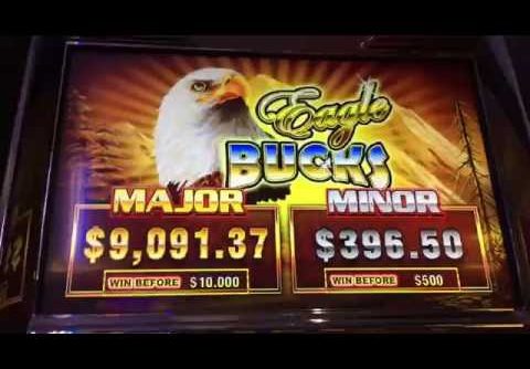 Big Win $$$  on High Limit **Eagle Bucks Slot Machine** Bonus**