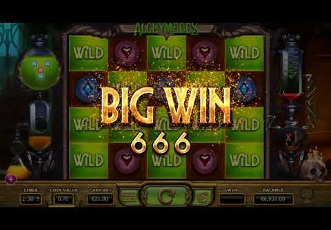 €3647 Mega Win on Alchymedes Slot