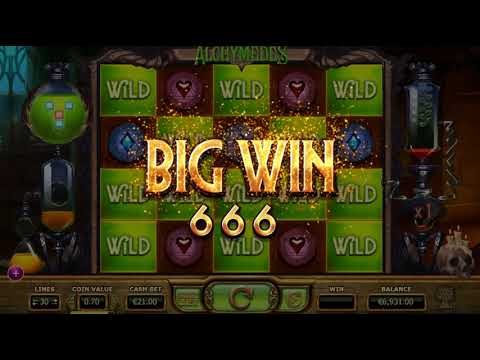 €3647 Mega Win on Alchymedes Slot