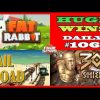Fat Rabbit [RECORD WIN],300 Shields (BIGGEST WIN),RailRoad slot(BIG WIN) Daily #106
