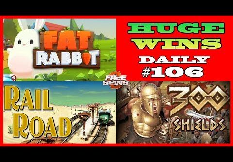 Fat Rabbit [RECORD WIN],300 Shields (BIGGEST WIN),RailRoad slot(BIG WIN) Daily #106