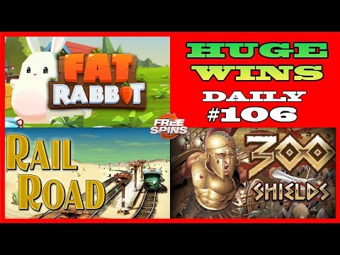 Fat Rabbit [RECORD WIN],300 Shields (BIGGEST WIN),RailRoad slot(BIG WIN) Daily #106